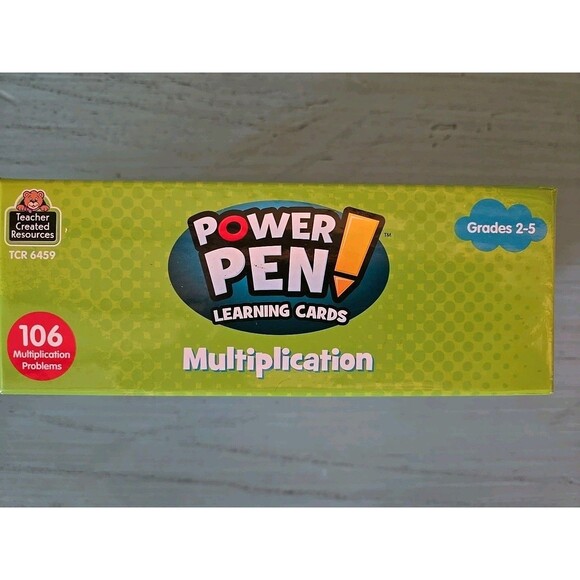 Power Pen Multiplication Learning Cards Grades 2-5 106 Multplication Problems - Picture 5 of 10